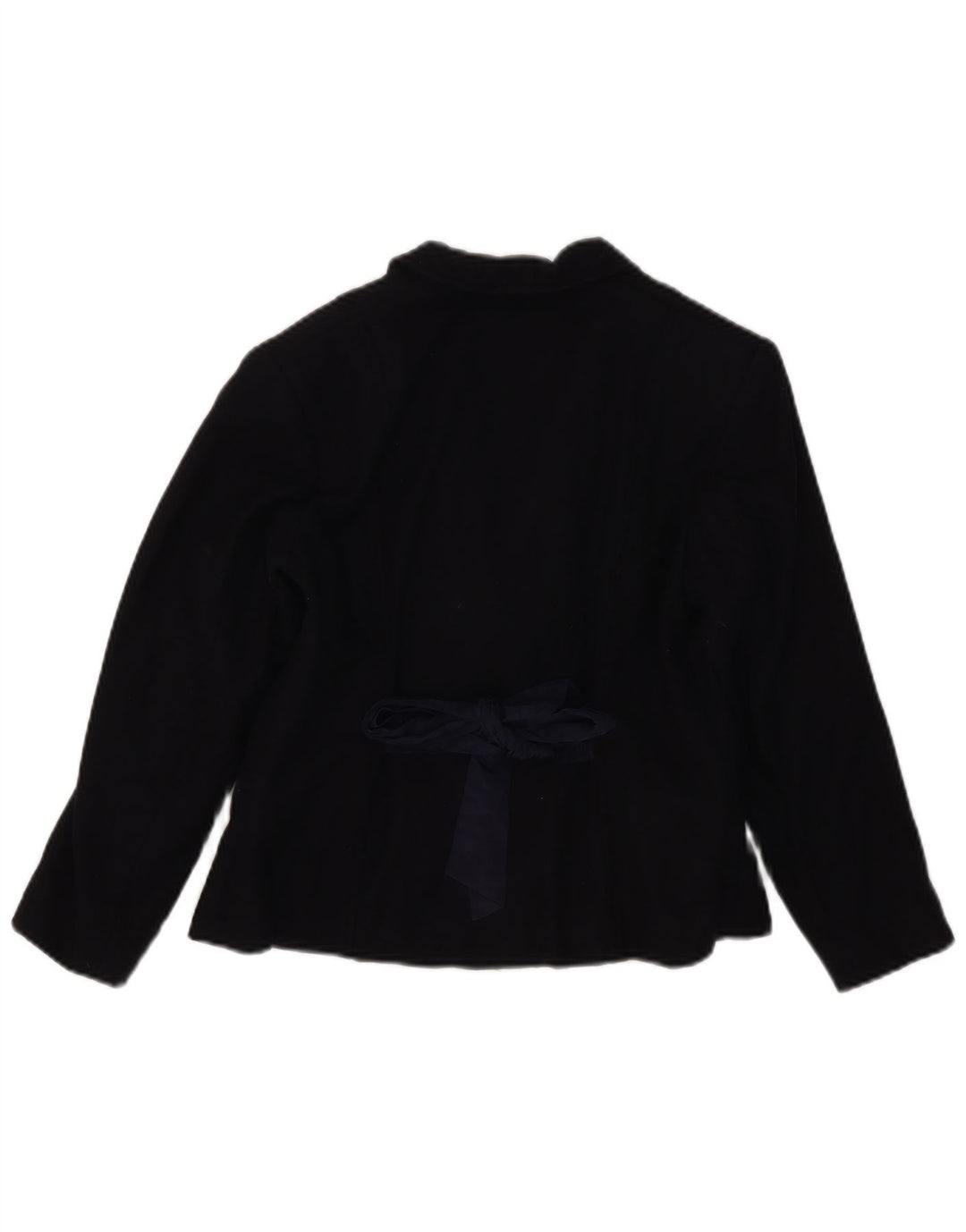 Moschino Veste Blazer Double Boutonnage Fille 7-8 Ans Bleu Marine Laine