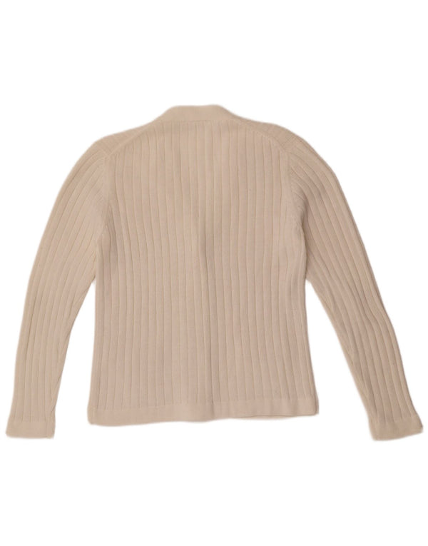 C & A Pull Cardigan Femme EU 48 2XL Acrylique Blanc