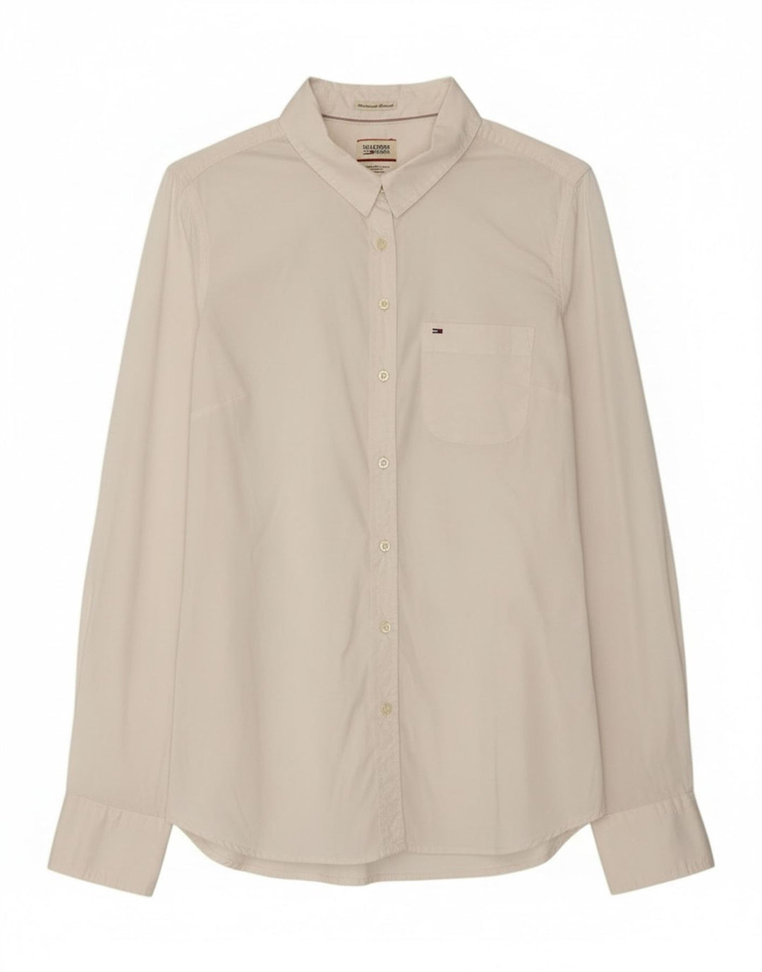 Tommy Hilfiger Chemise Femme UK 12 Coton Blanc Moyen