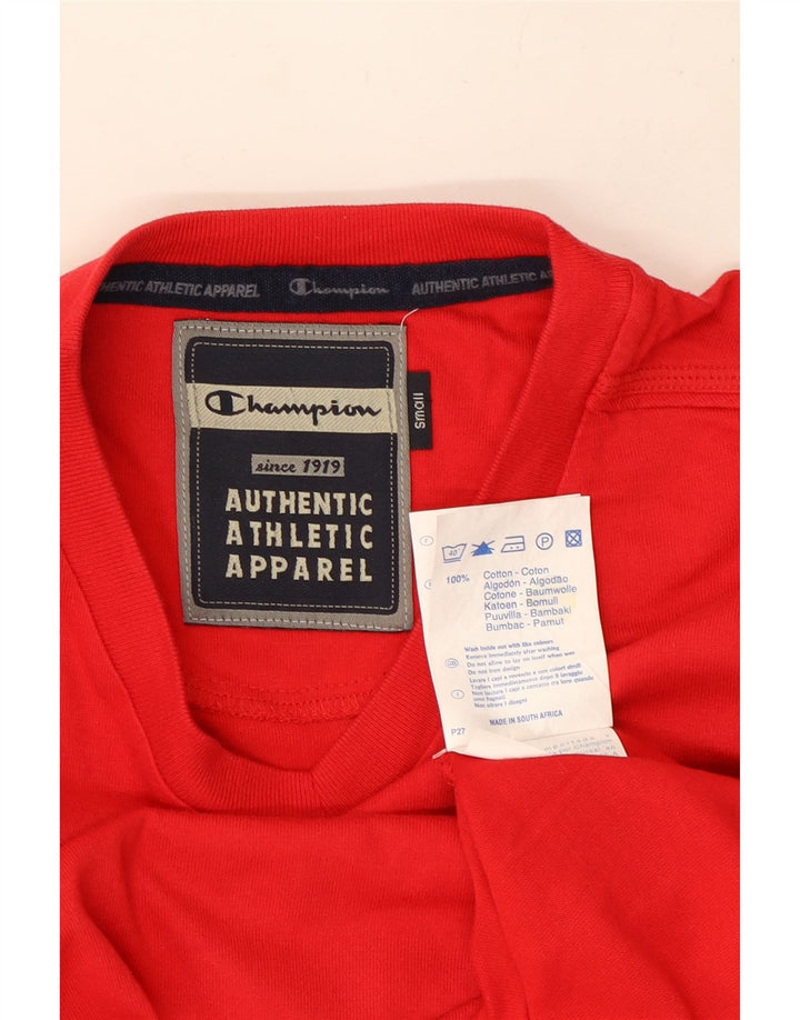 Champion T-Shirt Homme Petit Rouge Coton