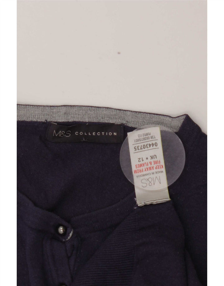 Marks & Spencer Cardigan pour femme en viscose violet moyen UK 12