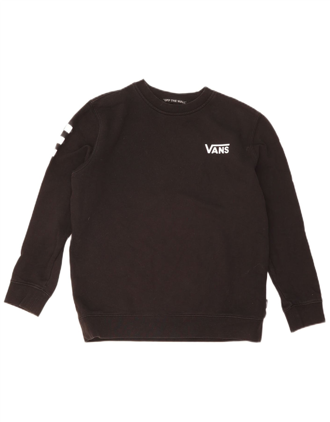 Vans Sweat-shirt graphique pour femme UK 16 Large Noir Coton