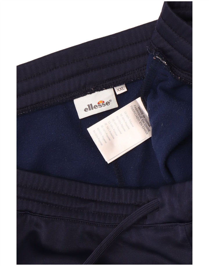 Ellesse Pantalon de survêtement pour homme Joggers 2XL Bleu marine Polyester
