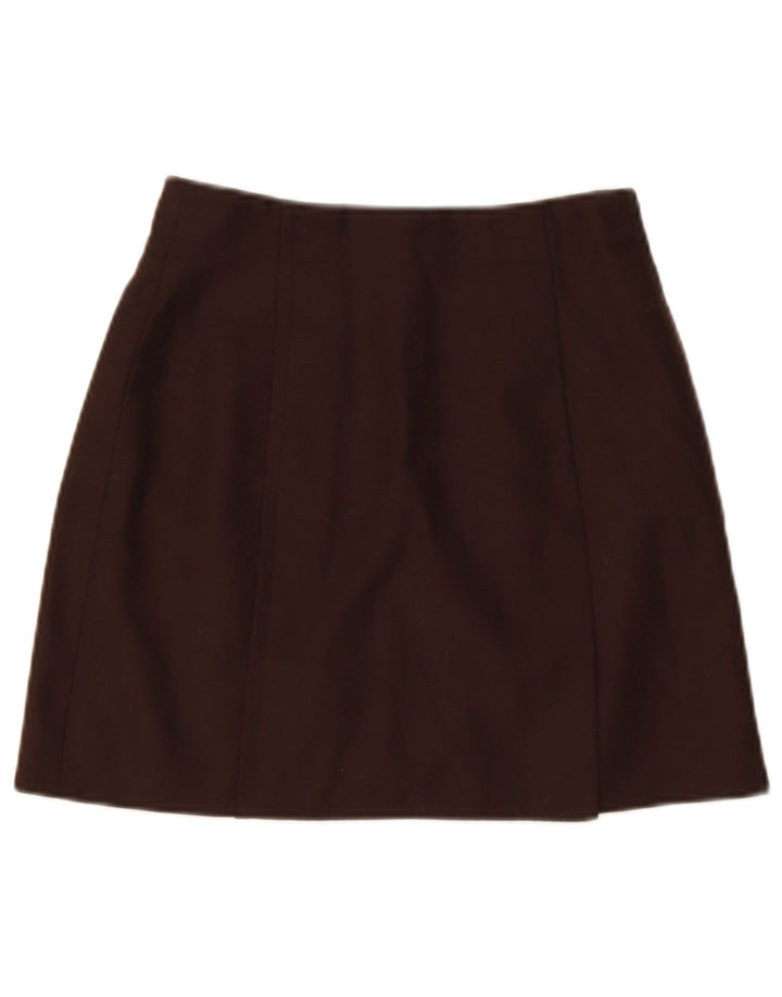 Mini jupe femme vintage W26 petit marron