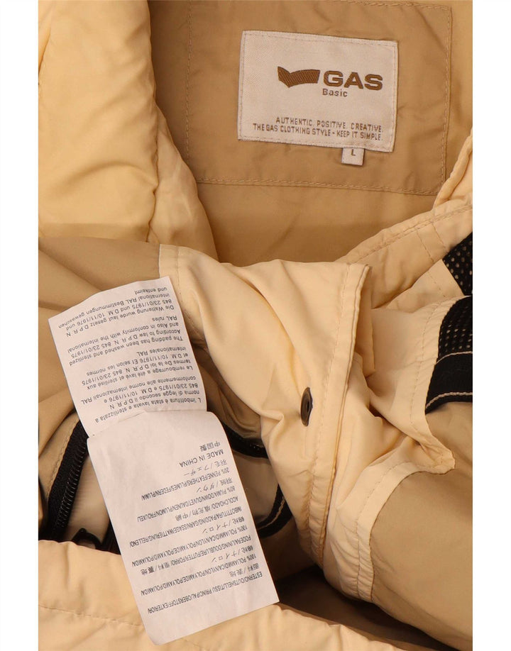 Gas Gilet rembourré pour homme UK 40 Large Beige Polyamide