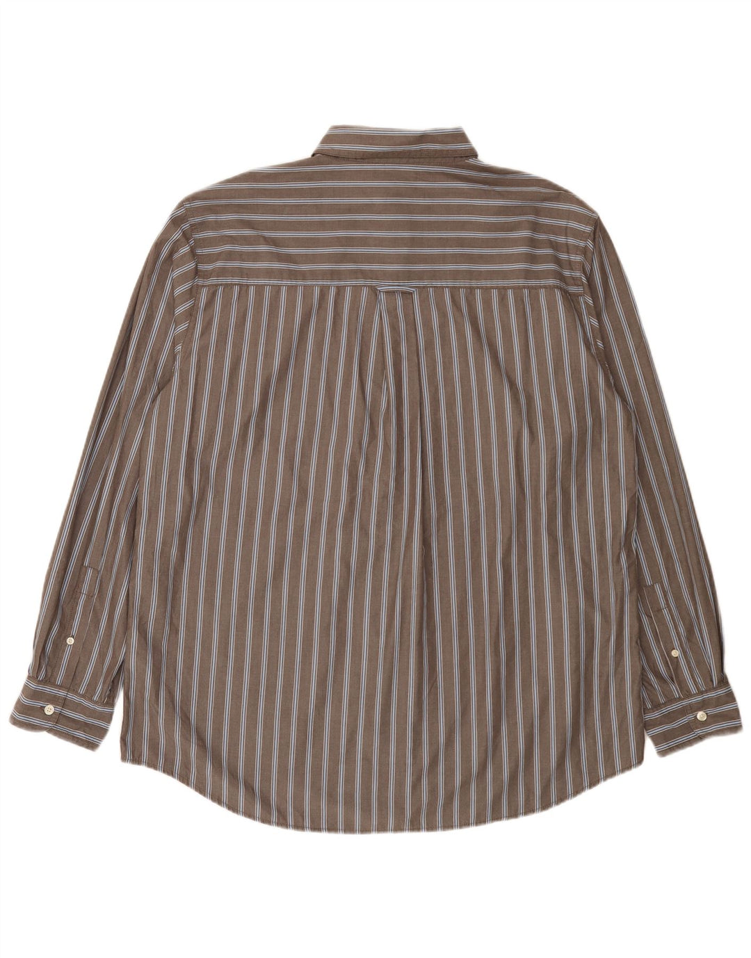 Chaps Chemise homme facile d'entretien XL en coton à fines rayures gris
