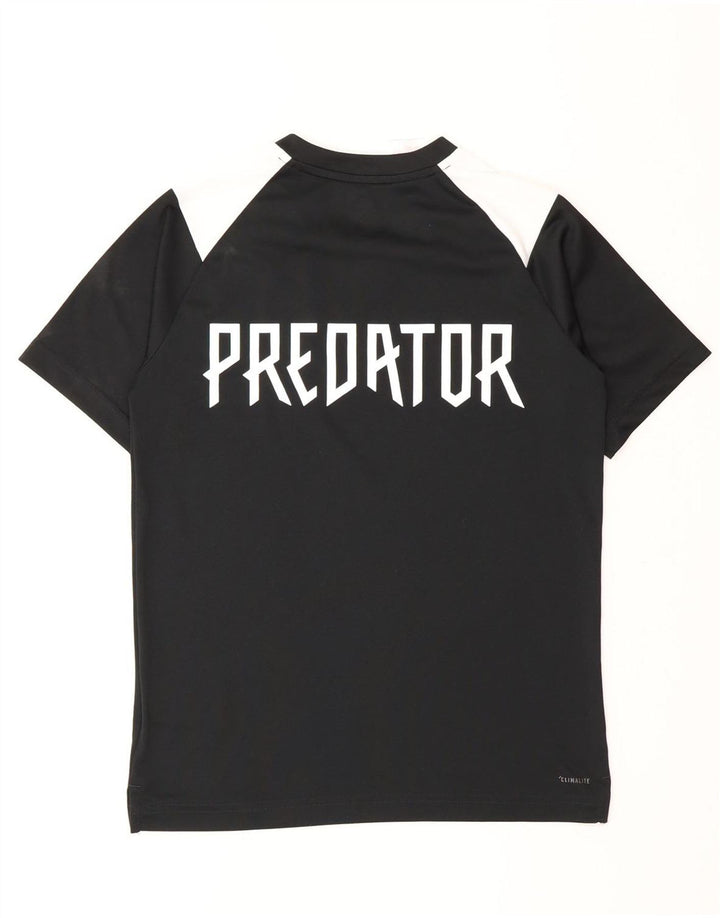 Adidas Garçons Predator Graphic T-Shirt Top 11-12 ans Noir Moyen
