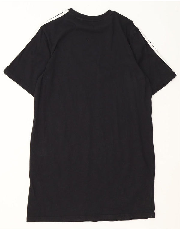 Adidas Robe T-Shirt Femme UK 12/14 Coton Noir Moyen