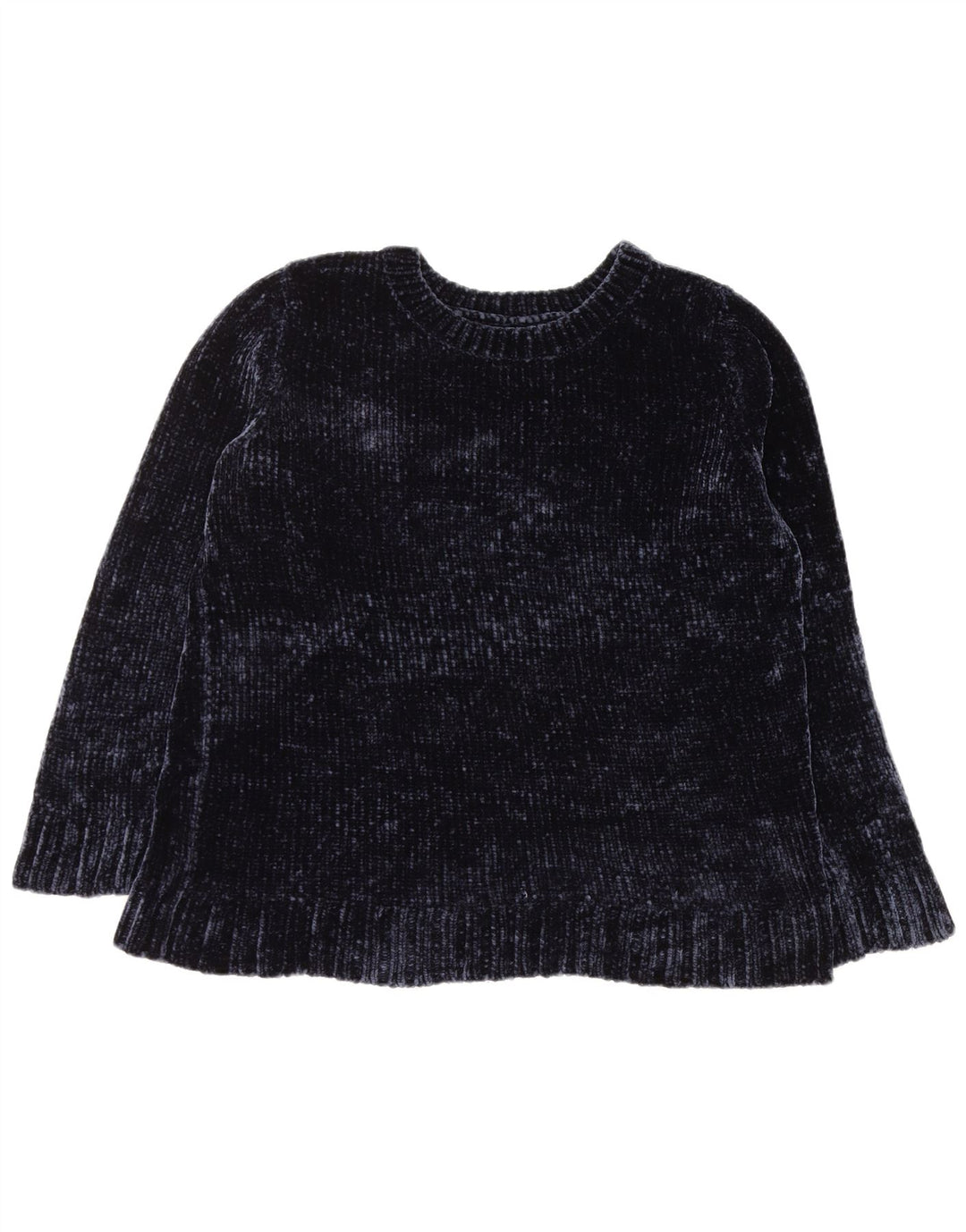 ORVIS Pull à col rond pour femme UK 16 Large Bleu marine Polyester