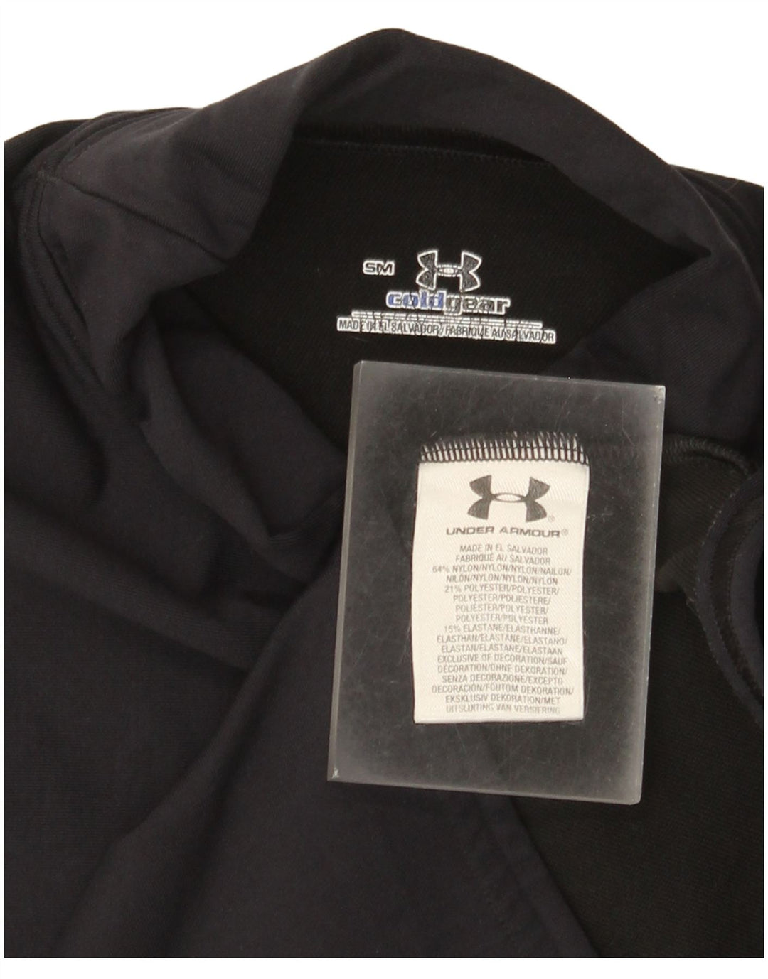 Under Armour Cold Gear Top à manches longues pour femme UK 8 Small Noir Nylon