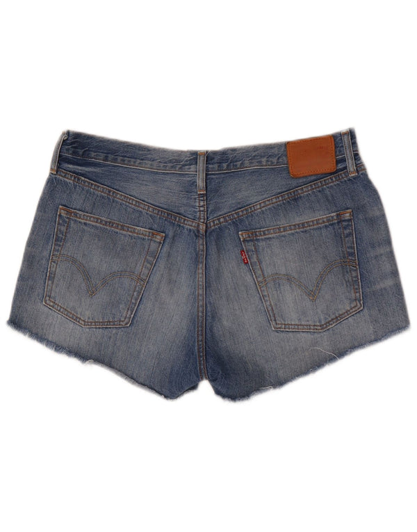 Levi's Short en Jean 501 Femme W32 Large Bleu Coton
