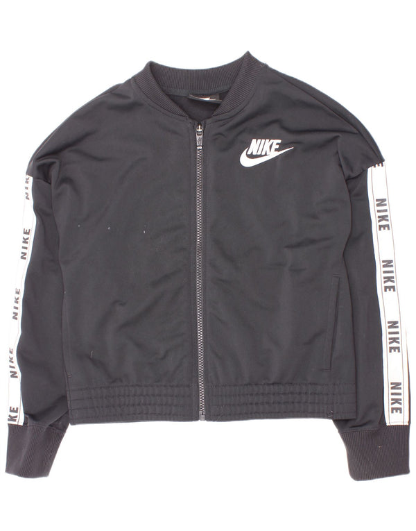 Veste de survêtement Nike Fille 10-11 ans Noir moyen colour block