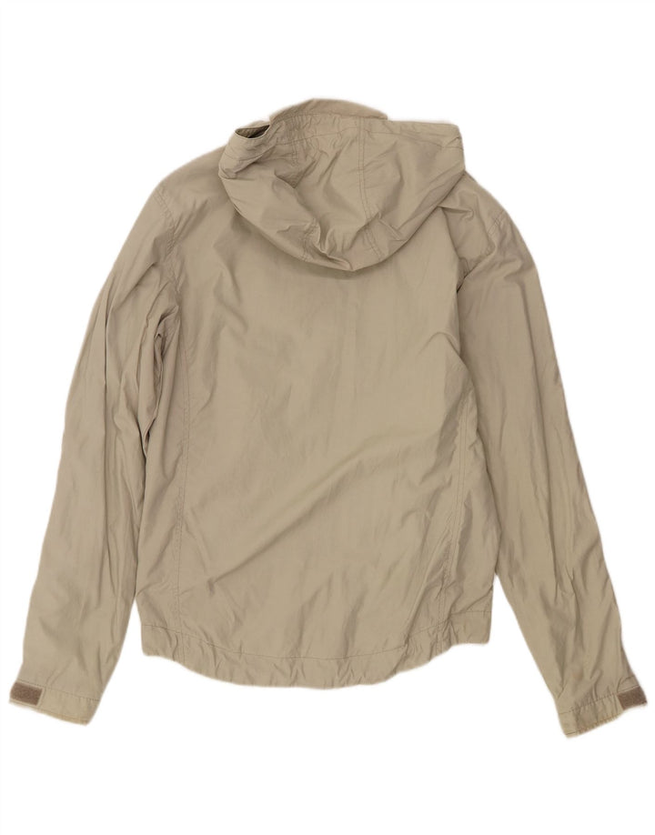 Lyle & Scott Veste de pluie à capuche pour homme UK 36 Small Beige Nylon