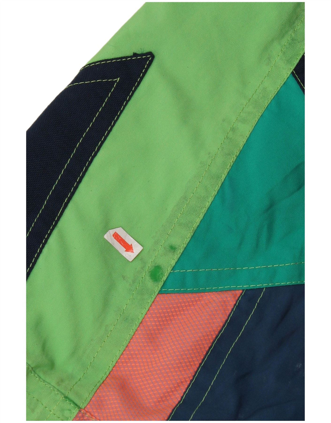 Colmar Veste de ski à capuche pour homme IT 52 Large Vert Colourblock