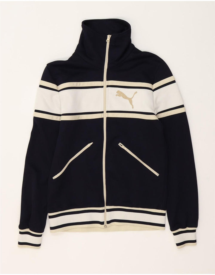 PUMA Veste de survêtement pour homme XS Bleu marine Colourblock