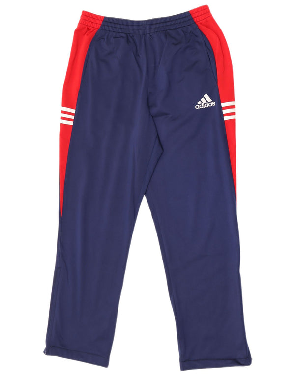 Adidas Pantalon de survêtement pour homme UK 40/42 Bleu marine moyen Colourblock