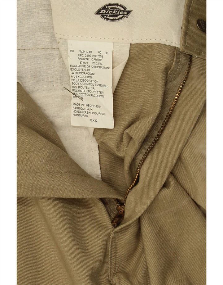 Dickies Pantalon Chino Droit Homme W32 L32 Beige Polyester