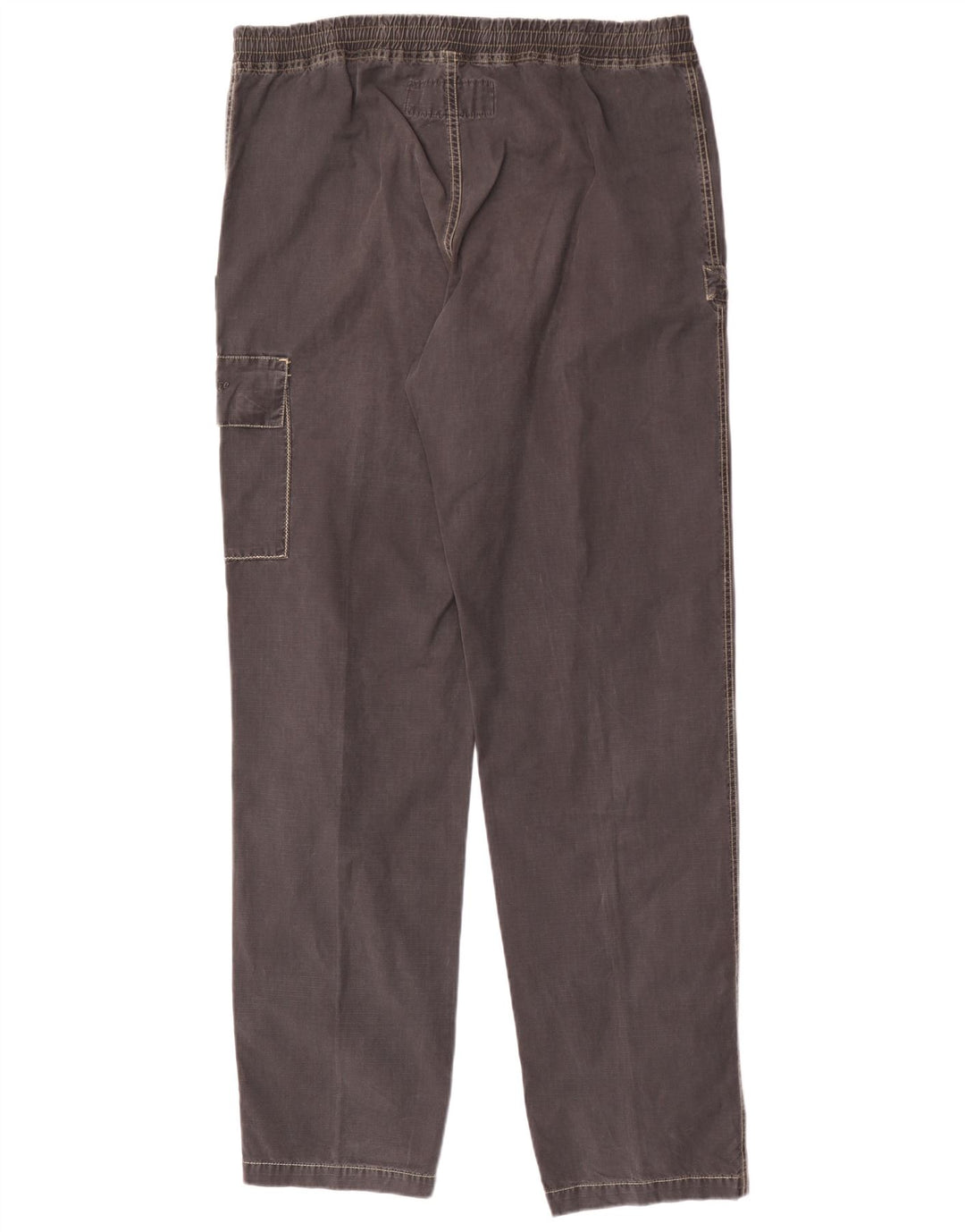 Murphy & Nye Pantalon cargo droit pour homme W36 L35 Gris Coton