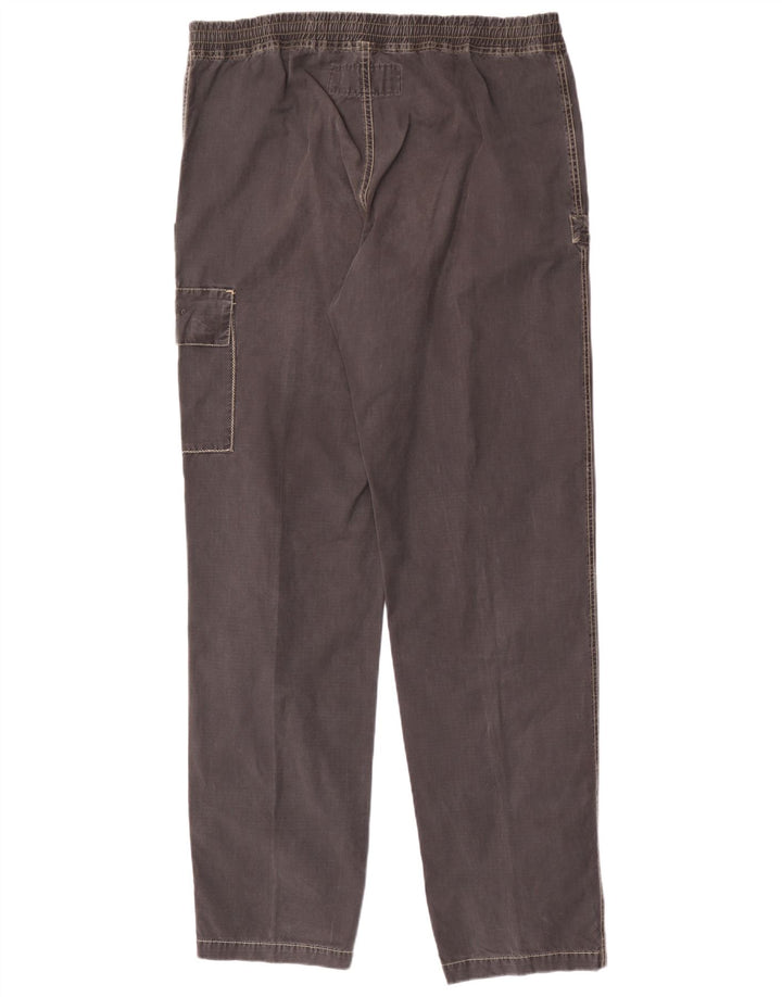 Murphy & Nye Pantalon cargo droit pour homme W36 L35 Gris Coton