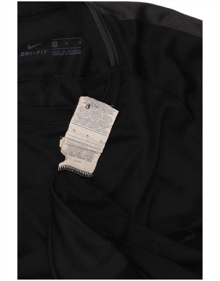 Nike Hommes Dri Fit T-Shirt Haut Noir Colorblock Polyester