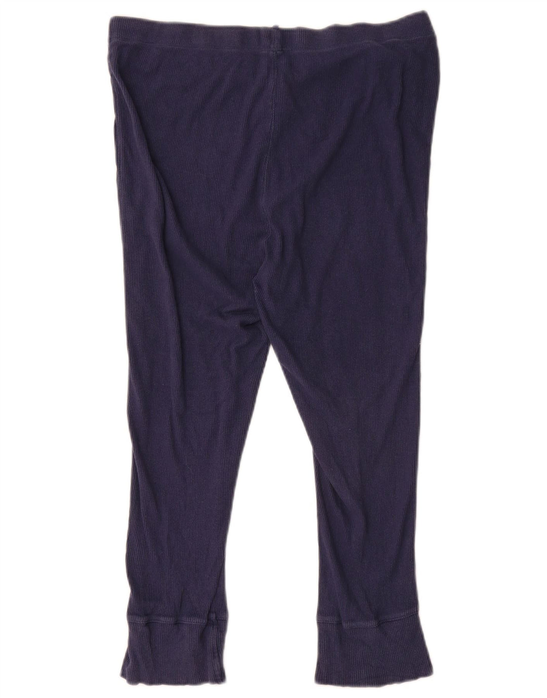 Marks & Spencer Femmes Capri Leggings UK 14 Moyen Bleu Marine Coton
