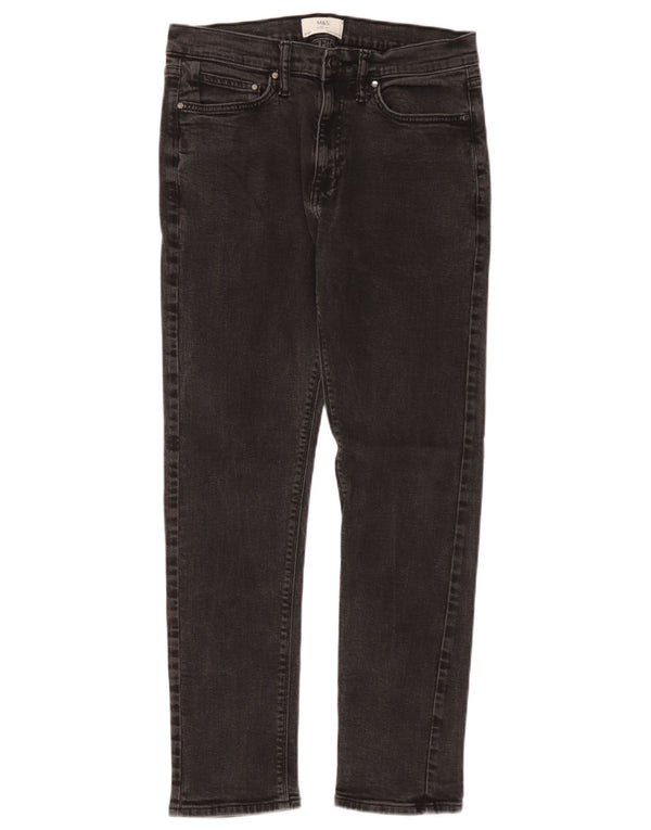 Marks & Spencer Jean Slim Homme W32 L31 Coton Noir