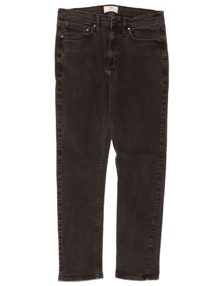 Marks & Spencer Jean Slim Homme W32 L31 Coton Noir