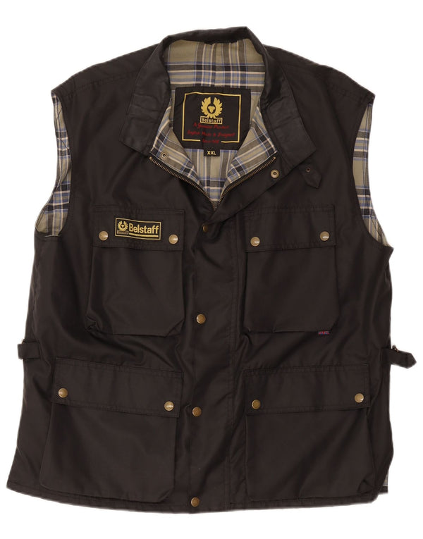 Belstaff Gilet utilitaire pour hommes UK 44 2XL Nylon noir