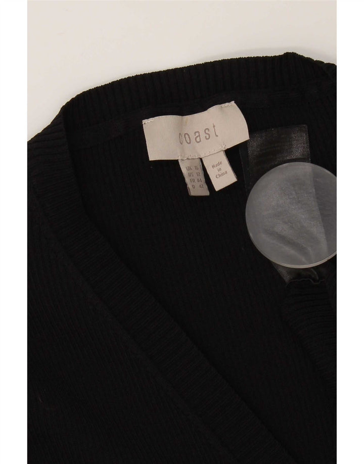 Coast Robe pull pour femme UK 16 Large Noir Nylon