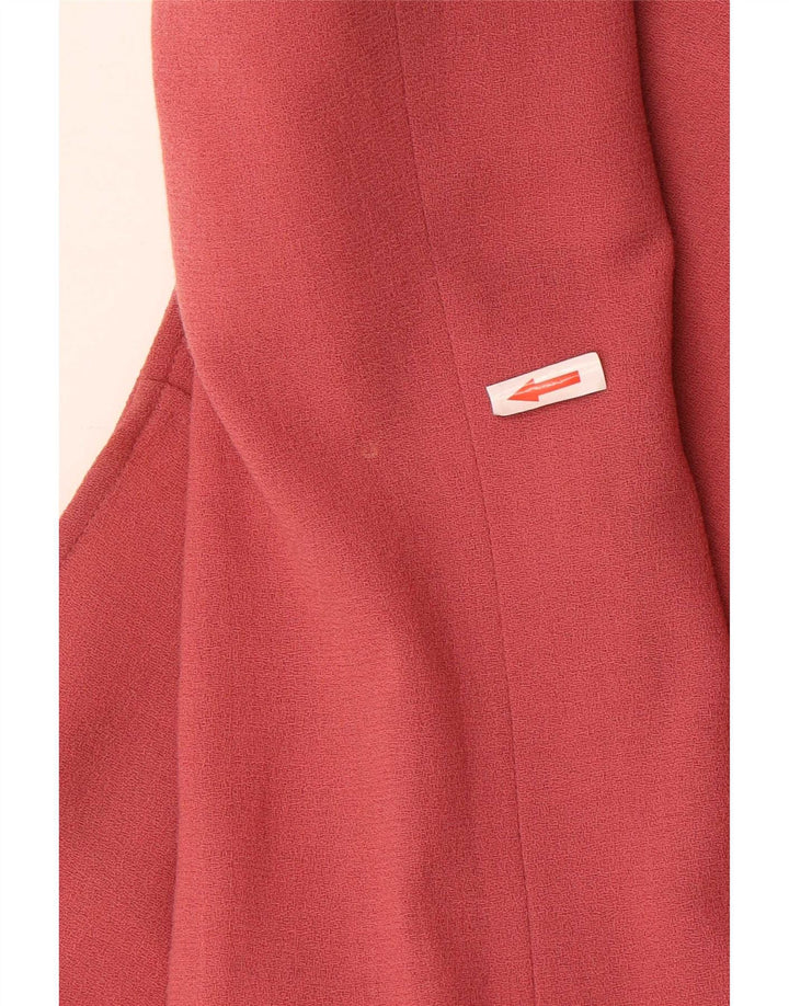 Jaeger Veste blazer à 4 boutons pour femme UK 8 Petite laine rose