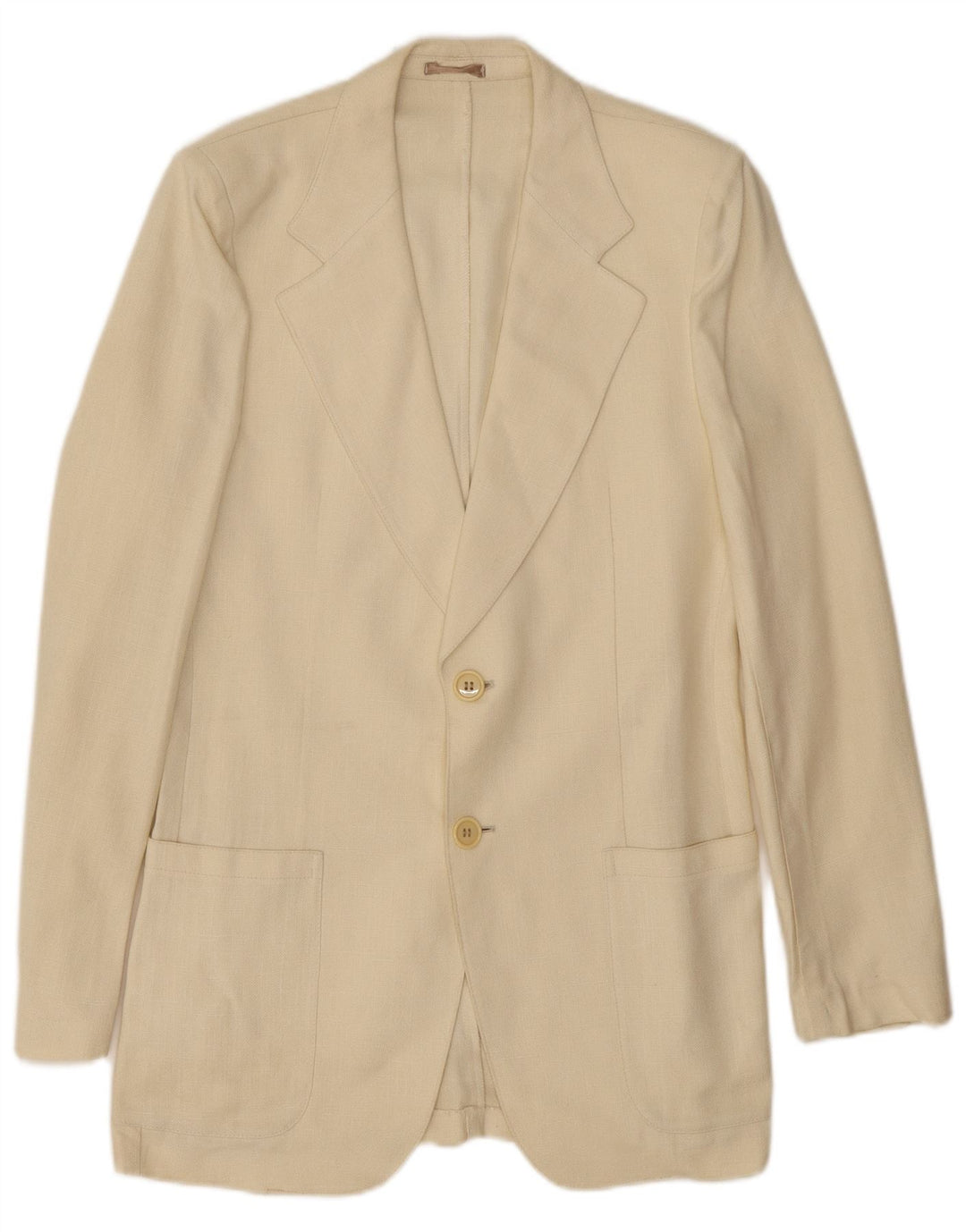 Lebole Veste blazer à 2 boutons pour homme UK 36 Small Blanc cassé