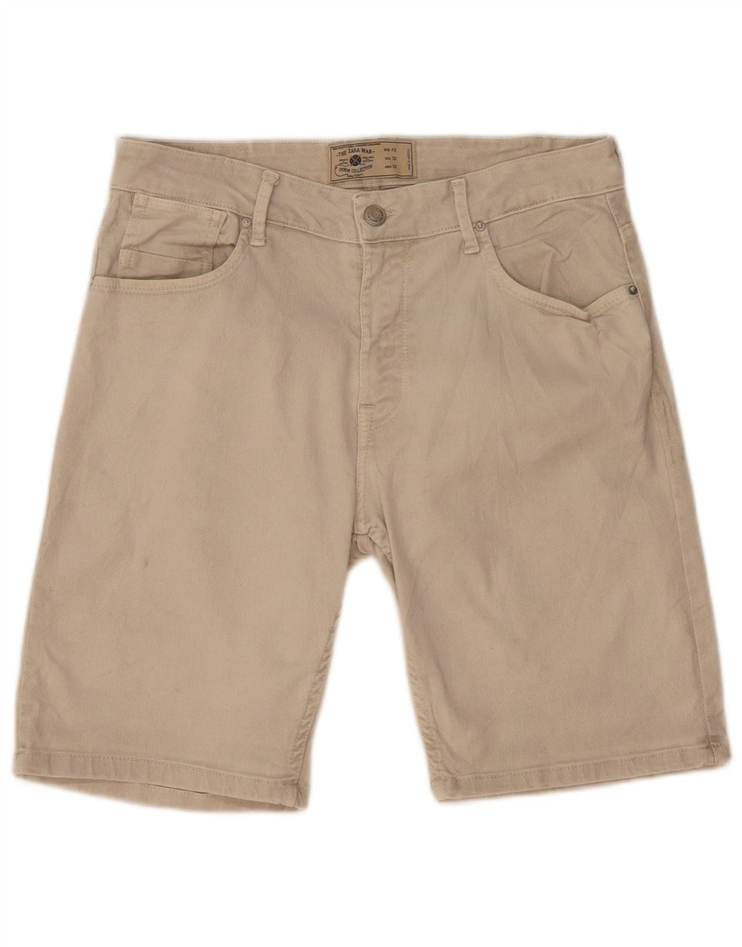 Zara Short décontracté pour homme EU 42 Large W32 Beige