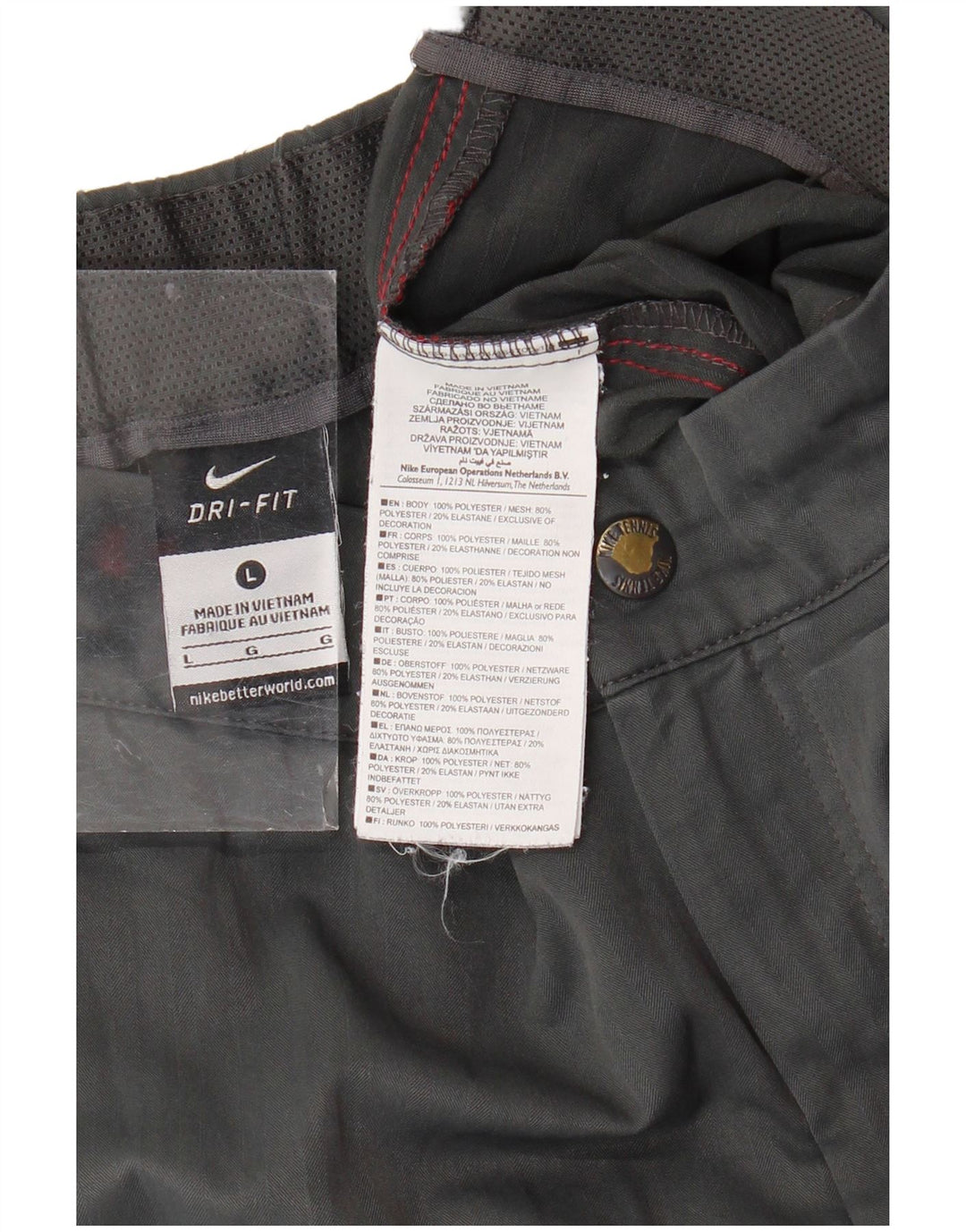 NIKE Short de sport Dri Fit pour hommes, grand, gris, polyester