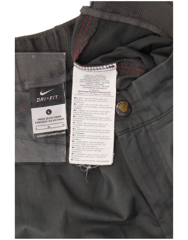 NIKE Short de sport Dri Fit pour hommes, grand, gris, polyester