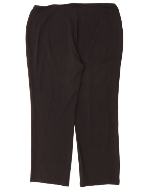 Marks & Spencer Pantalon droit décontracté pour femme UK 16 Large W34 L28 Noir