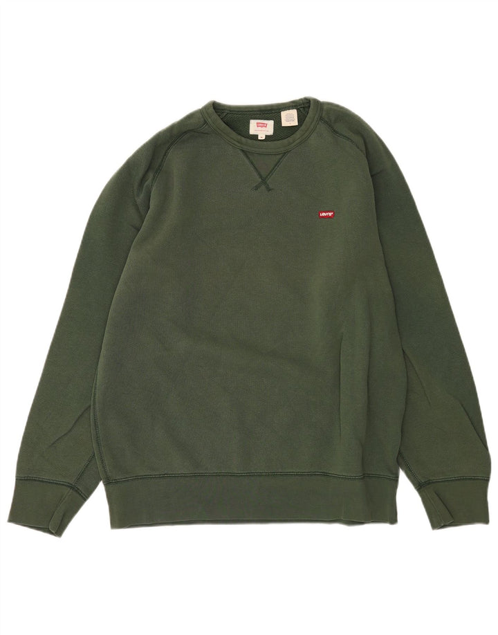 Levi's Sweatshirt Jumper Homme Vert Moyen