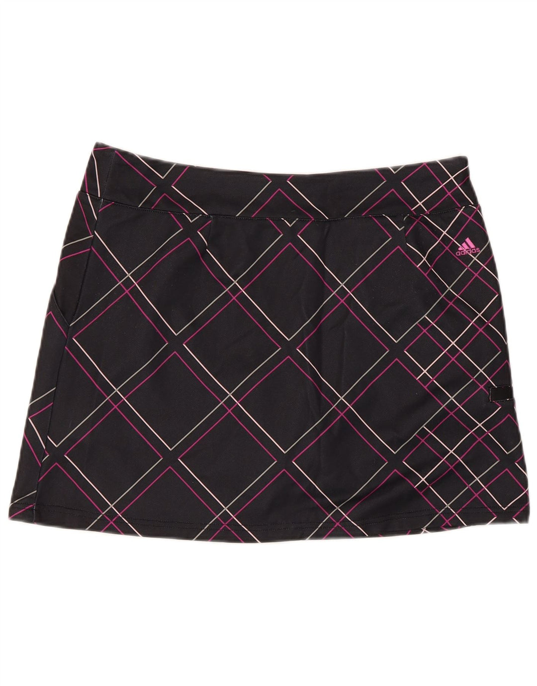 Adidas Femmes Climacool Skort UK 14 Moyen Noir Check Polyester