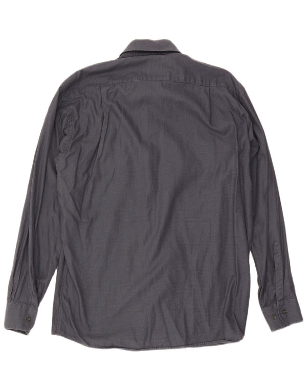 Roccobarocco Chemise Homme Taille 40 15 3/4 Coton à carreaux gris moyen