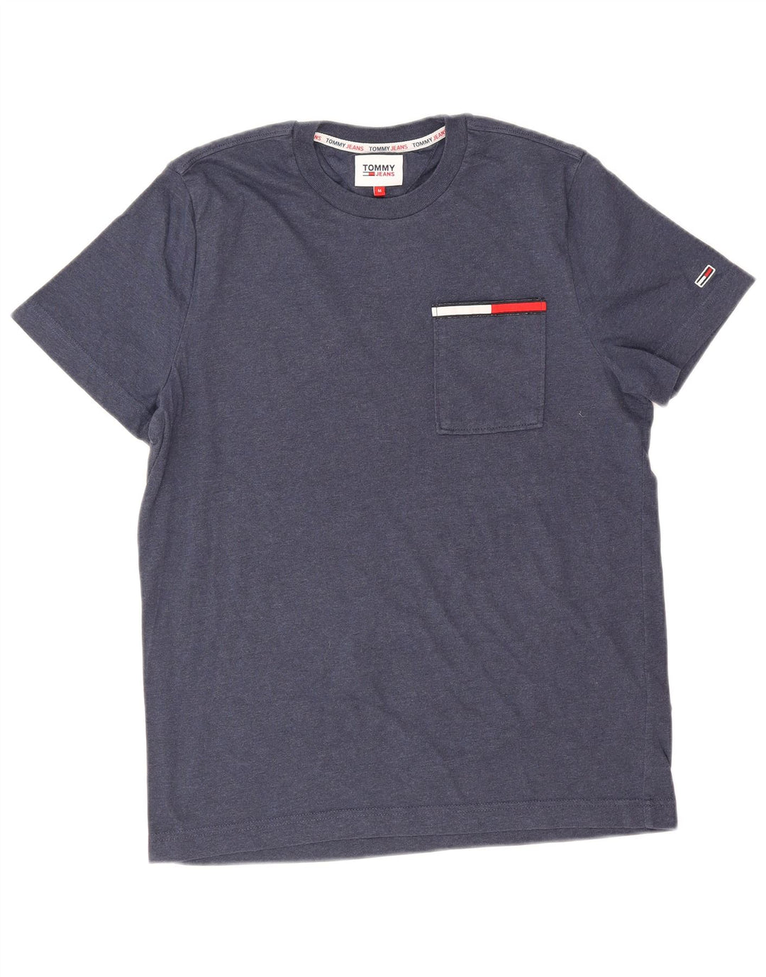 Tommy Hilfiger T-Shirt Homme Bleu Marine Moyen Coton