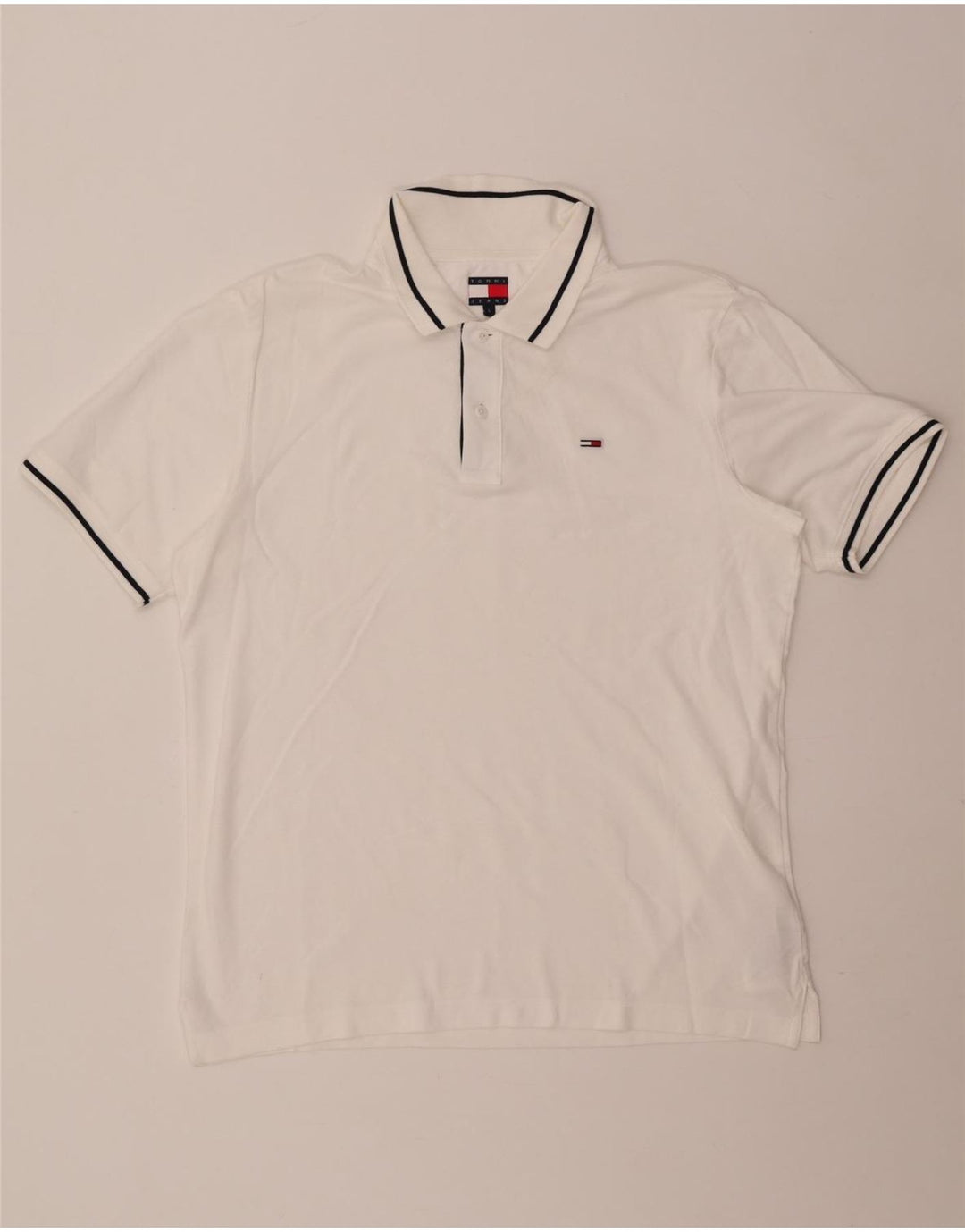Tommy Hilfiger Polo Homme Grand Blanc Coton