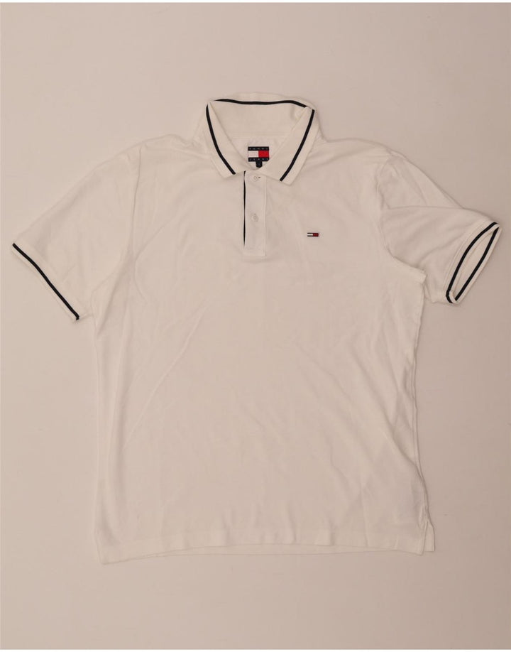Tommy Hilfiger Polo Homme Grand Blanc Coton