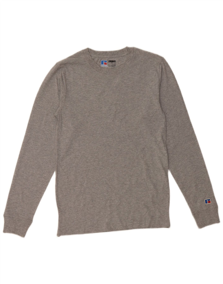RUSSELL ATHLETIC Haut Homme Manches Longues Petit Gris Moucheté Coton