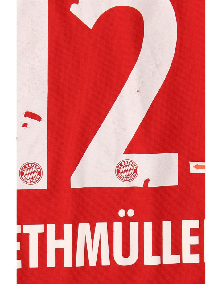 ADIDAS T-shirt graphique FC Bayern Munchen pour garçon 15-16 ans Rouge rayé