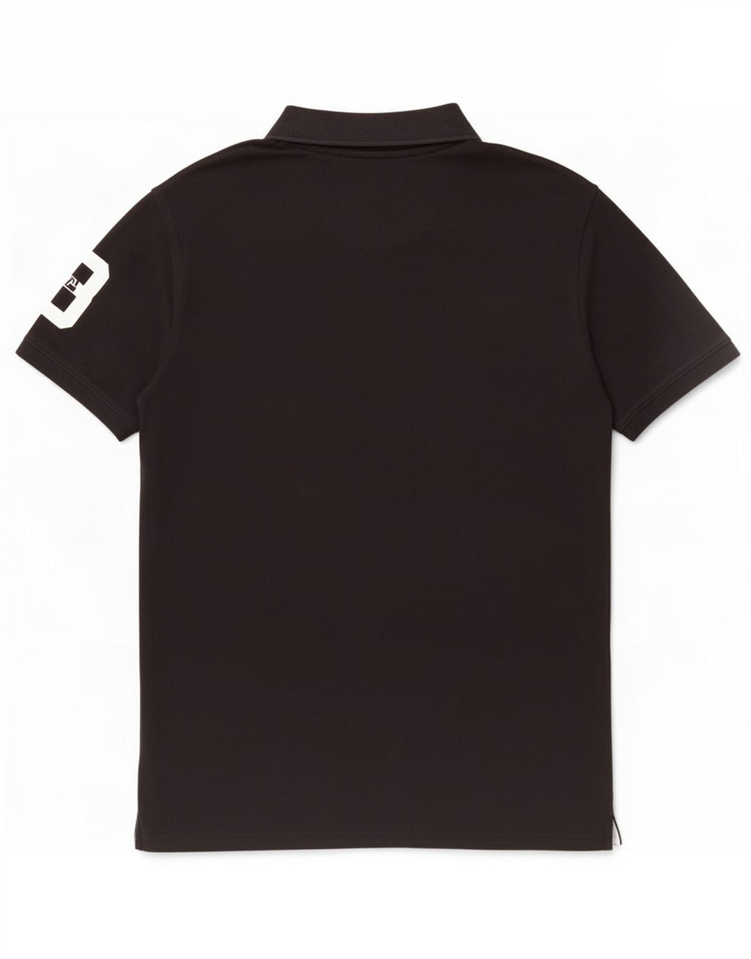 Polo graphique homme vintage grand coton noir