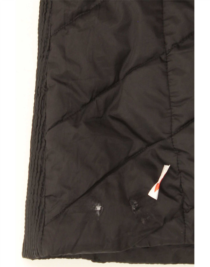 Nautica Veste matelassée à capuche pour femme UK 14 Medium Noir Polyester