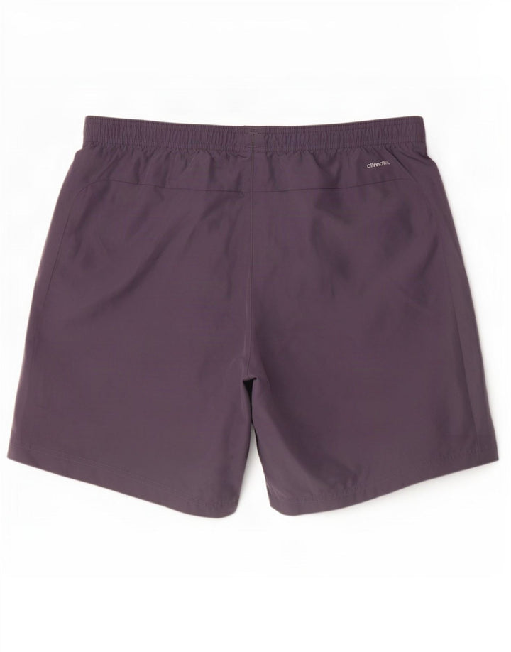 Adidas Short de sport Climalite pour homme, grand, gris, polyester