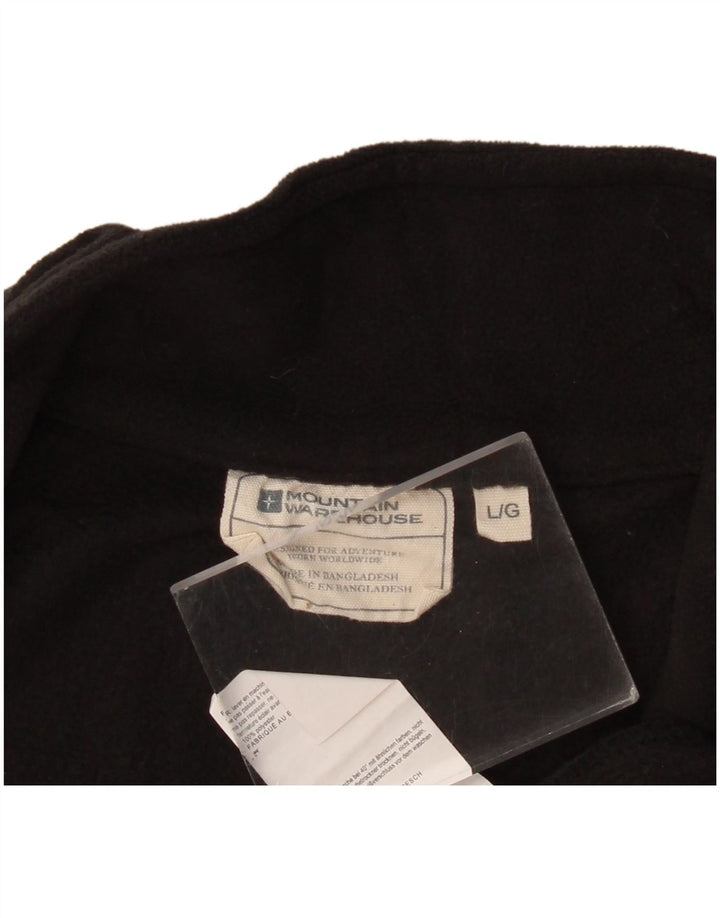Mountain Warehouse Pull polaire à col zippé pour homme Taille L Noir Polyester