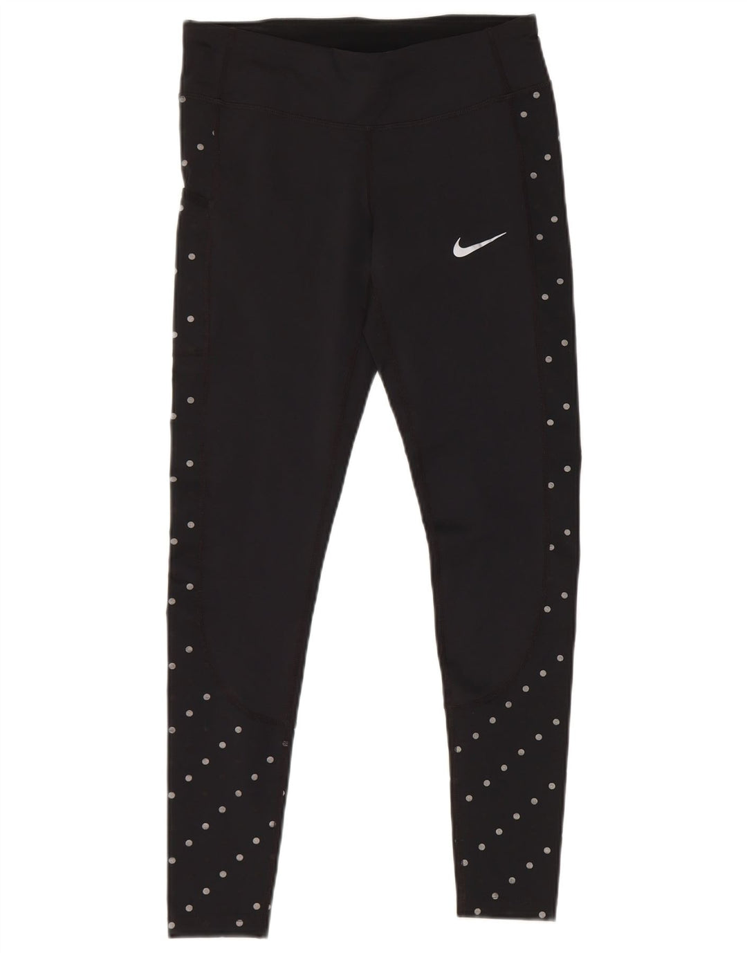 Nike Legging Dri Fit pour femme UK 10 Petit noir à pois en polyester