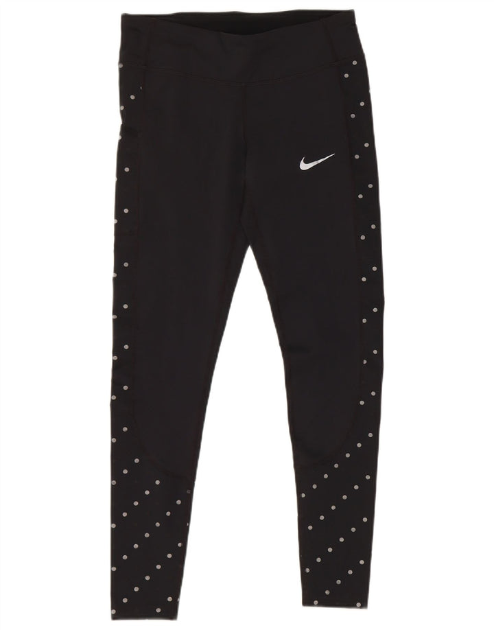Nike Legging Dri Fit pour femme UK 10 Petit noir à pois en polyester