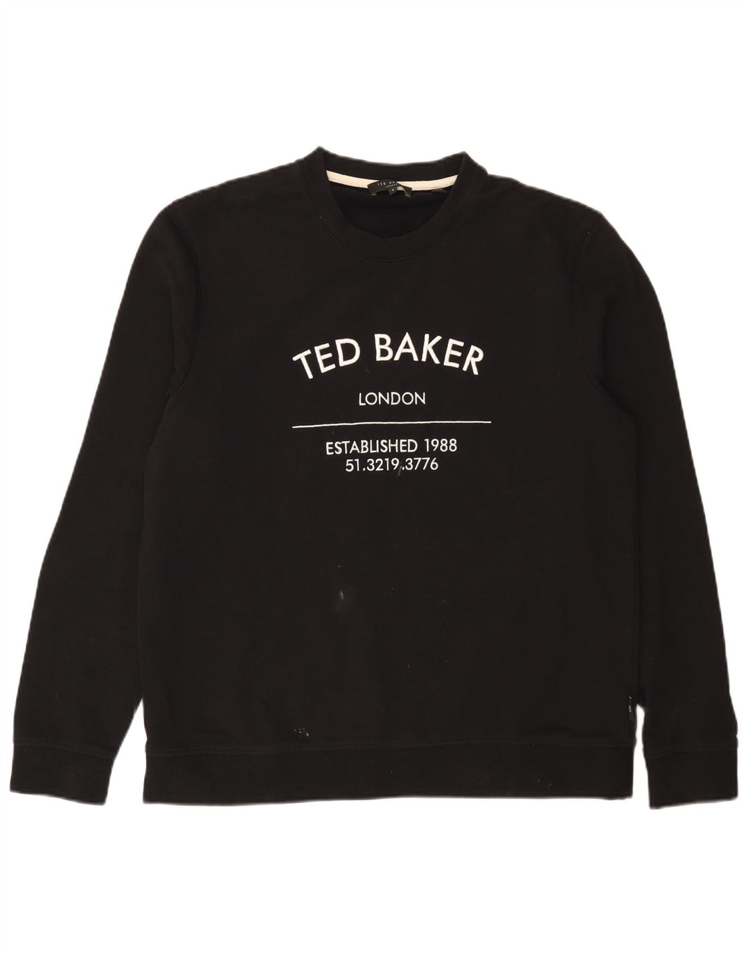 Ted Baker Sweat-shirt graphique pour hommes Taille 4 Grand coton noir